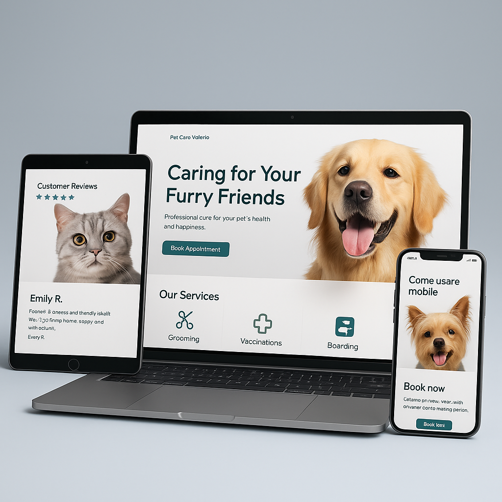 sito web per pet e animali domestici