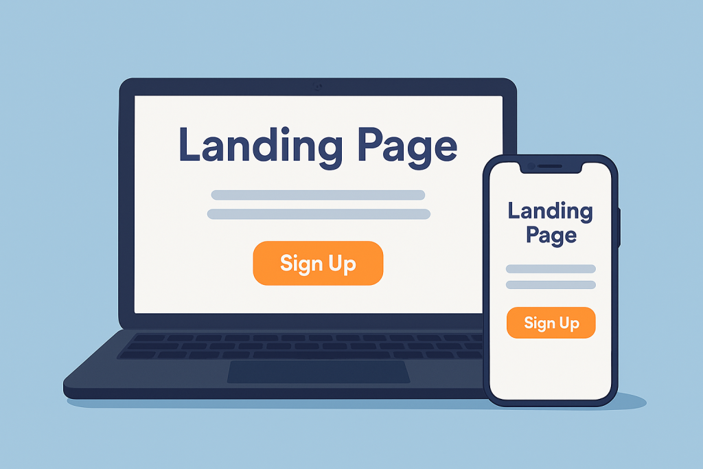 landing page