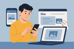 come creare un sito dal cellulare?