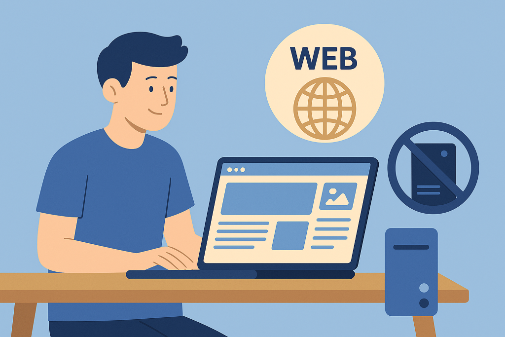 sito web senza hosting