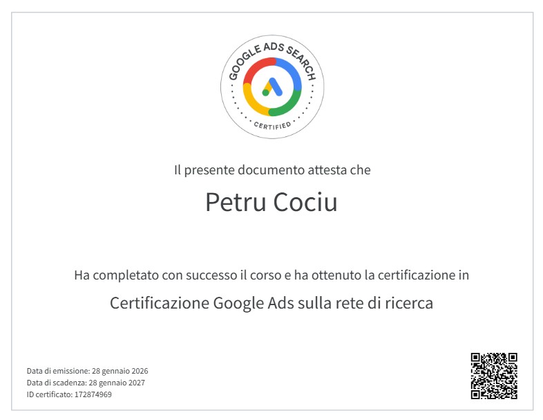 certificazione google ads